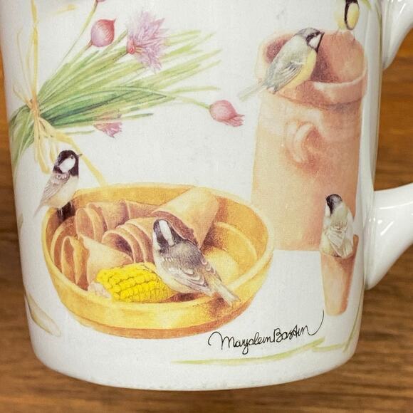 Marjolein‎ Bastin by Hallmark Coffee Mug Cup Birds Garden Pots 10 fl oz - Picture 10 of 12
